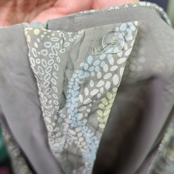 Sigrid Olsen Collection Silk Pattern Skirt Sz 14 - Picture 6 of 8